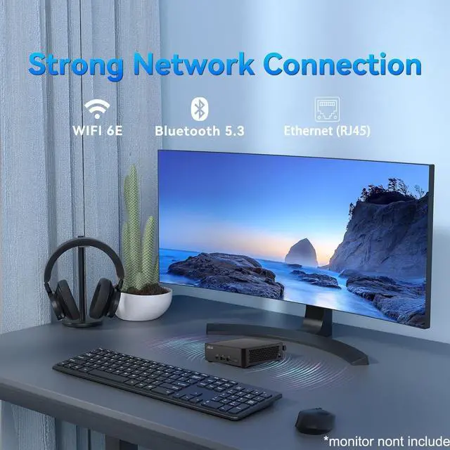 Alt view image 3 of 7 - Intel NUC 14 Pro Slim Kit Mini PC (Intel Core 3 100U (> i7-1165G7), 16GB RAM, 512GB SSD) Booksize Business Desktop, Support 4 x 4K Monitors, 2 x Thunderbolt 4, Wi-Fi 6E, Win 11 Pro, NUC14RVKI3 - ASUS