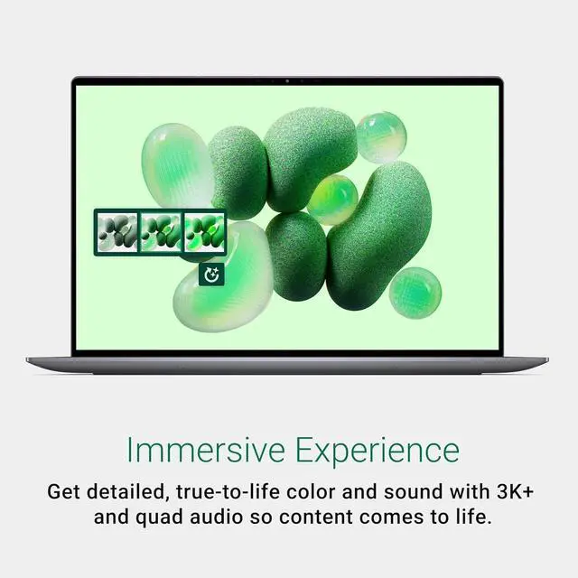 Alt view image 3 of 7 - Dell XPS 13 9345 AI Laptop (13.4" 3K (2880x1800) OLED Touchscreen, 16GB DDR5, 1TB SSD, Snapdragon X Elite (> Intel i7-1355U)) Copilot+ PC, Backlit, FP, 27-Hour Battery, IR Webcam, Wi-Fi 7, Win 11 Pro