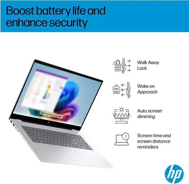 Alt view image 4 of 7 - HP OmniBook 7 AI Laptop (17.3" FHD Touchscreen, Intel Core Ultra 7 258V, 32GB DDR5, 4TB SSD, ARC 140V GPU (16GB)), Copilot+ PC for Business, Designer, 5MP IR Webcam, Win 11 Pro (Replace Envy 17t),2025