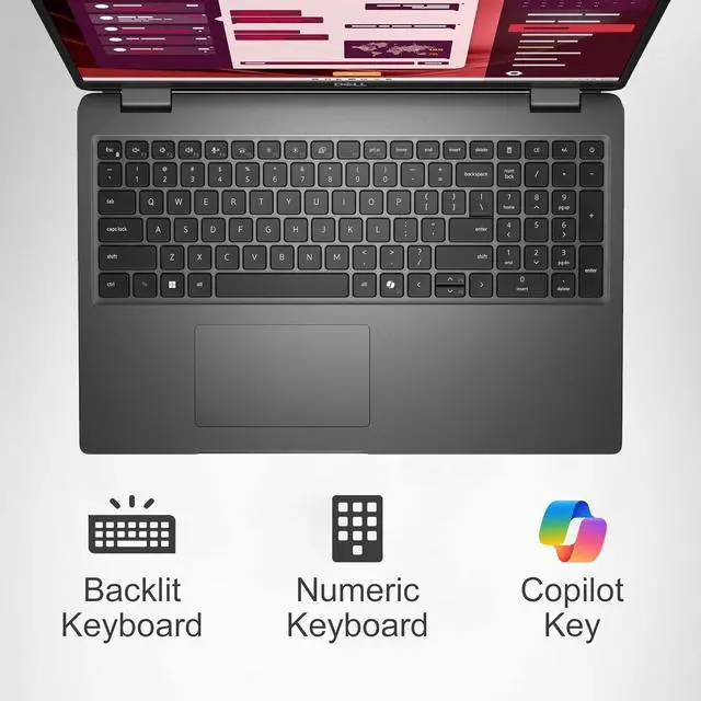 Alt view image 2 of 7 - Dell Latitude 3550 Business Laptop (15.6" FHD Anti-Glare, Intel 10-Core i5-1335U (Beat i7-1355U), 64GB DDR5 RAM, 2TB SSD) Backlit Keyboard, Ethernet, Wi-Fi 6E, FHD Webcam, Win 11 Pro w/ AI Copilot