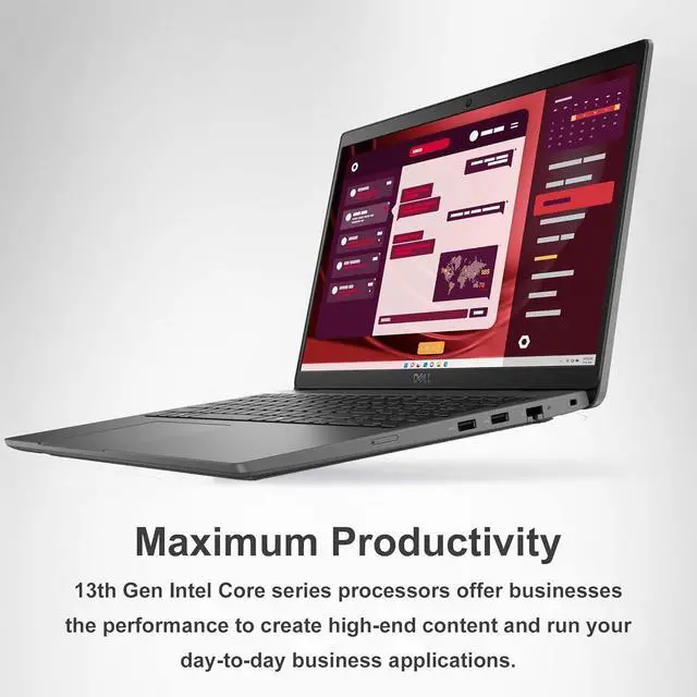 Alt view image 3 of 7 - Dell Latitude 3550 Business Laptop (15.6" FHD Anti-Glare, Intel 10-Core i5-1335U (Beat i7-1355U), 64GB DDR5 RAM, 2TB SSD) Backlit Keyboard, Ethernet, Wi-Fi 6E, FHD Webcam, Win 11 Pro w/ AI Copilot