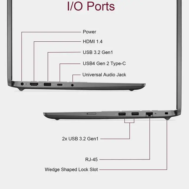 Alt view image 7 of 7 - Dell Latitude 3550 Business Laptop (15.6" FHD Anti-Glare, Intel 10-Core i5-1335U (Beat i7-1355U), 64GB DDR5 RAM, 2TB SSD) Backlit Keyboard, Ethernet, Wi-Fi 6E, FHD Webcam, Win 11 Pro w/ AI Copilot