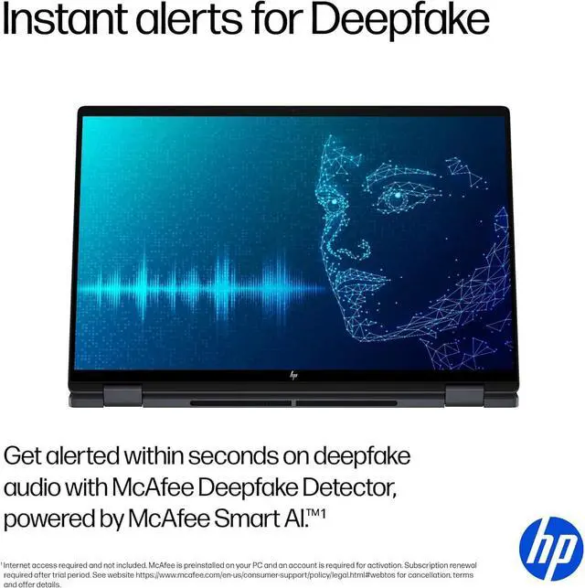 Alt view image 7 of 7 - HP OmniBook X Flip x360 2-in-1 Touchscreen Laptop (16" FHD+, Intel Core Ultra 7 256V, 16GB 8533 MT/s, 2TB SSD, Arc 140v GPU (8GB)) AI Copilot+ PC for Creator, Designer, 5MP IR Webcam, Win 11 Pro,2025