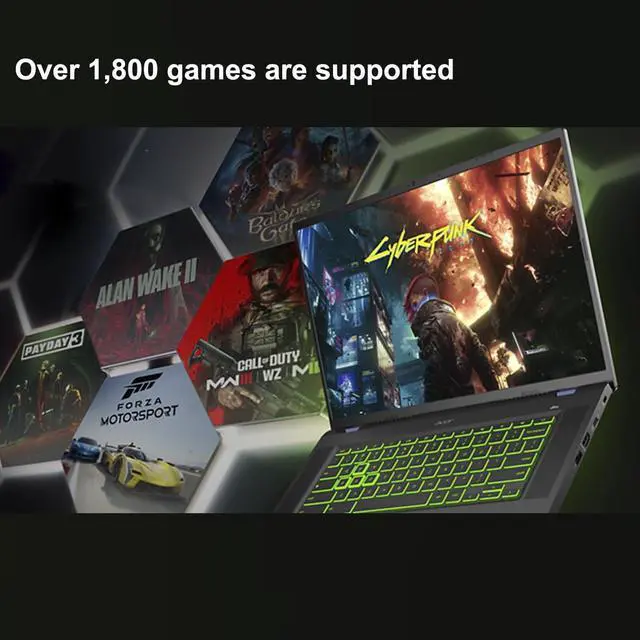 Alt view image 5 of 7 - Acer Chromebook Plus 516 GE Laptop (16" 3K 120Hz, Intel Core 5 120U, 8GB RAM, 256GB SSD, NVIDIA GeForce NOW, 2TB Cloud Storage, (10-Core>i7-1165G7)) Cloud Gaming, RGB Backlit, 1080p Webcam, Chrome OS