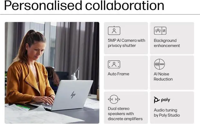 Alt view image 3 of 7 - HP EliteBook 660 G11 Business AI PC Laptop (16" FHD+ Anti-Glare, Intel 12-Core Ultra 7 165U, 64GB DDR5, 2TB SSD), Backlit, Fingerprint, 5MP IR Webcam, 2X Thunderbolt 4, Fast Charge, Win 11 Pro, 2025