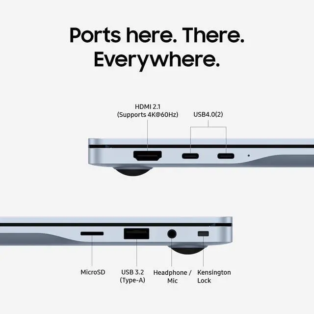 Alt view image 6 of 7 - Samsung Galaxy Book4 Edge AI Business Laptop (15.6" FHD Anti-Glare, Snapdragon X (> i7-1255U), 16GB DDR5, 512GB Storage) Copilot+ PC, Fingerprint, Wi-Fi 7, 28-hr Long Battery, Win 11 Pro, NP750XQB