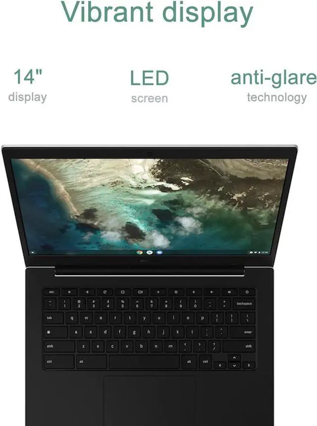 Alt view image 2 of 7 - SAMSUNG Galaxy Chromebook Go Laptop (14" LED, Intel Celeron N4500, 256GB Storage (128GB eMMC+128GB SD Card)) For Home & Student, 12-Hr Long Battery, Spill-Resistant, Webcam, Wi-Fi 6, Chrome OS, Silver