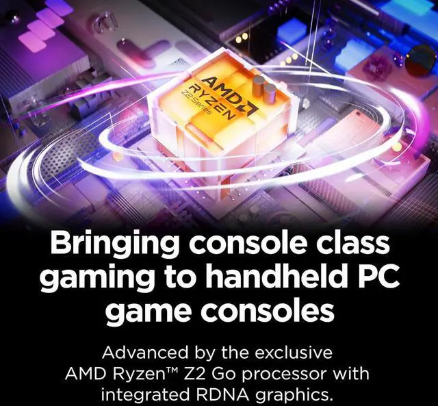Alt view image 3 of 7 - Lenovo Legion Go S 8" 120Hz Gaming Handheld PC (2k Touchscreen, AMD Ryzen Z2 Go, 32GB RAM, 4TB SSD, Radeon GPU) Mobile Gaming Console, RGB TrueStrike Controllers, Ultimate Cooling, Wi-Fi, Win 11 Home