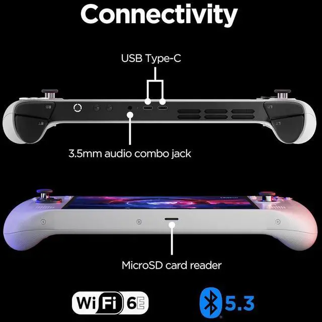 Alt view image 5 of 7 - Lenovo Legion Go S 8" 120Hz Gaming Handheld PC (2k Touchscreen, AMD Ryzen Z2 Go, 32GB RAM, 4TB SSD, Radeon GPU) Mobile Gaming Console, RGB TrueStrike Controllers, Ultimate Cooling, Wi-Fi, Win 11 Home