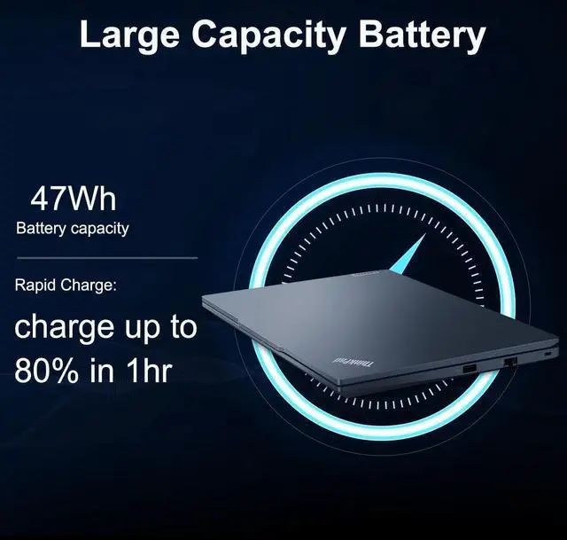 Alt view image 5 of 7 - Lenovo ThinkPad E14 Gen 6 Business AI PC Laptop (14" FHD+ Anti-Glare, Intel 12-Core Ultra 5 125U (> i7-1355U), 64GB DDR5 RAM, 2TB SSD) Backlit, Fingerprint, 1080p Webcam, Thunderbolt 4, Win 11 Pro