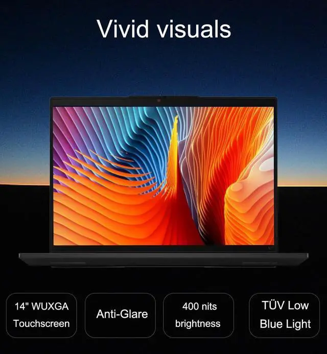 Alt view image 3 of 7 - Lenovo ThinkPad L14 Gen 5 Business AI PC Laptop (14" FHD+ Touchscreen, Intel 12-Core Ultra 5 135U (> i7-1355U), 16GB DDR5 RAM, 512GB SSD) Fingerprint, Backlit, 5MP IR Webcam, Thunderbolt 4, Win 11 Pro