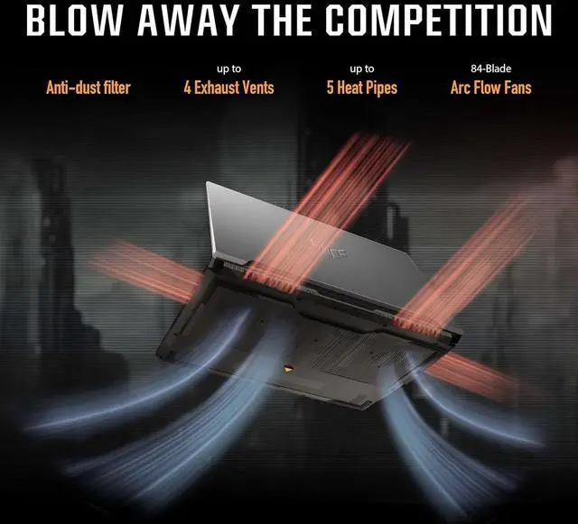 Alt view image 4 of 7 - ASUS TUF A16 Gaming Laptop (16" FHD+ G-SYNC 144Hz Display, AMD Ryzen 7 7445HS (> i7-12650H), 32GB DDR5 RAM, 1TB SSD, NVIDIA RTX 4050 6GB), RGB Backlit Keyboard, Webcam, Ethernet, Wi-Fi 6, Win 11 Home