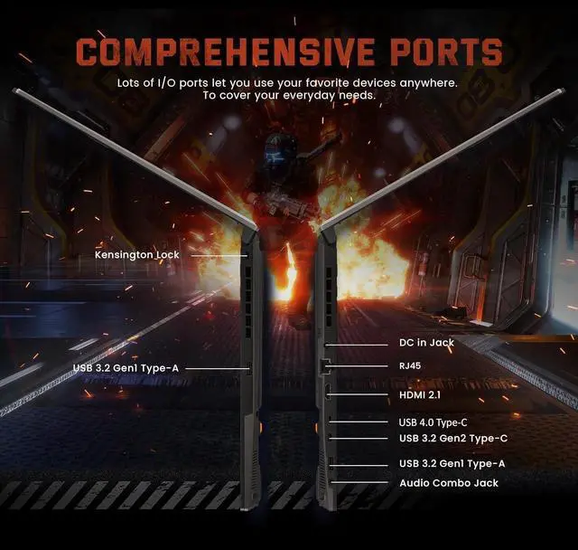 Alt view image 6 of 7 - ASUS TUF A16 Gaming Laptop (16" FHD+ G-SYNC 144Hz Display, AMD Ryzen 7 7445HS (> i7-12650H), 32GB DDR5 RAM, 1TB SSD, NVIDIA RTX 4050 6GB), RGB Backlit Keyboard, Webcam, Ethernet, Wi-Fi 6, Win 11 Home