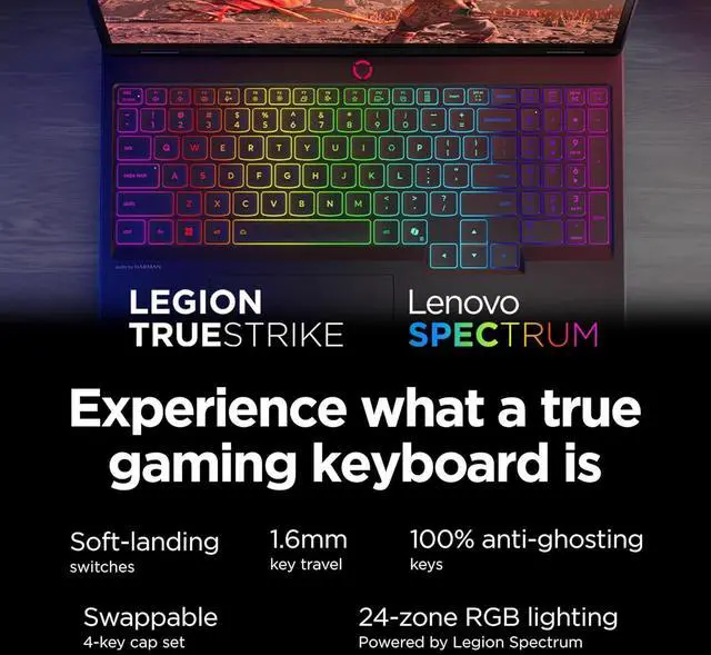 Alt view image 5 of 7 - Lenovo Legion 5 Gaming Laptop (15.1" 2.5K OLED G-SYNC 165Hz, NVIDIA RTX 5060 8GB, AMD Ryzen 7 260 (> i7-1355U), 32GB DDR5, 1TB SSD), 24-Zone RGB Backlit, Wi-Fi 7, 5MP Webcam, Ethernet, Win 11 Home