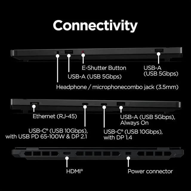 Alt view image 6 of 7 - Lenovo Legion 5 Gaming Laptop (15.1" 2.5K OLED G-SYNC 165Hz, NVIDIA RTX 5060 8GB, AMD Ryzen 7 260 (> i7-1355U), 32GB DDR5, 1TB SSD), 24-Zone RGB Backlit, Wi-Fi 7, 5MP Webcam, Ethernet, Win 11 Home
