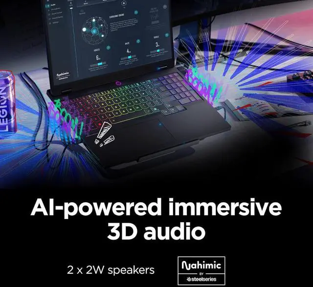 Alt view image 7 of 7 - Lenovo Legion 5 Gaming Laptop (15.1" 2.5K OLED G-SYNC 165Hz, NVIDIA RTX 5060 8GB, AMD Ryzen 7 260 (> i7-1355U), 32GB DDR5, 1TB SSD), 24-Zone RGB Backlit, Wi-Fi 7, 5MP Webcam, Ethernet, Win 11 Home