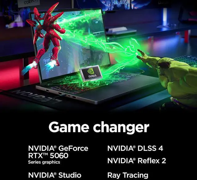 Alt view image 3 of 7 - Lenovo Legion 5 Pro 5i Gen 10 Gaming Laptop (16" 2.5K OLED G-SYNC 165Hz, NVIDIA RTX 5060 8GB, Intel Core Ultra 7 255HX, 32GB DDR5 RAM, 1TB SSD), 24-Zone RGB Backlit, Wi-Fi 7, 5MP Webcam, Win 11 Home