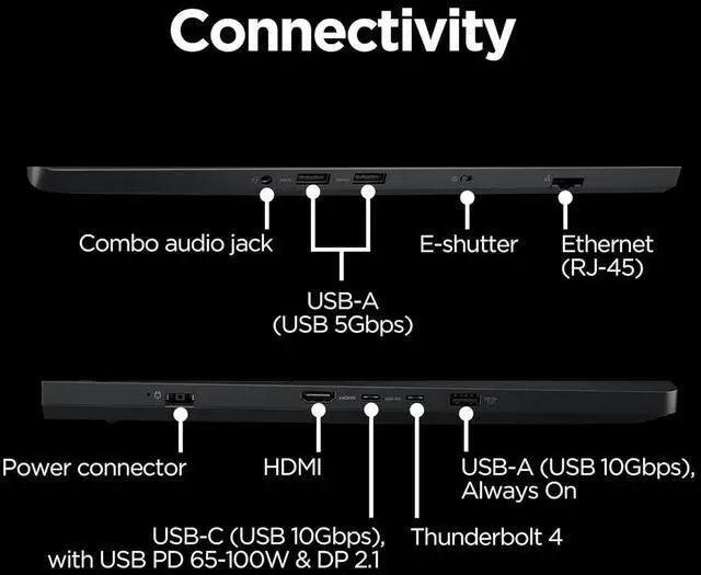 Alt view image 6 of 7 - Lenovo Legion 5 Pro 5i Gen 10 Gaming Laptop (16" 2.5K OLED G-SYNC 165Hz, NVIDIA RTX 5060 8GB, Intel Core Ultra 7 255HX, 32GB DDR5 RAM, 1TB SSD), 24-Zone RGB Backlit, Wi-Fi 7, 5MP Webcam, Win 11 Home
