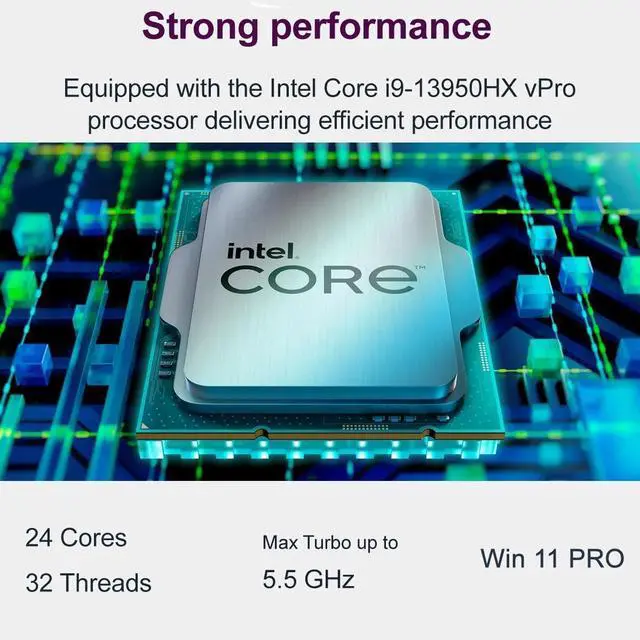 Alt view image 2 of 7 - Dell Precision 7000 7680 Mobile Workstation Laptop (NVIDIA RTX 2000 Ada 8GB, 16" FHD+, Intel 24-Core i9-13950HX (> Ultra 7-165H), 64GB LPCAMM2 DDR5, 2TB SSD) Pro Max for Designer, Engineer, Win 11 Pro