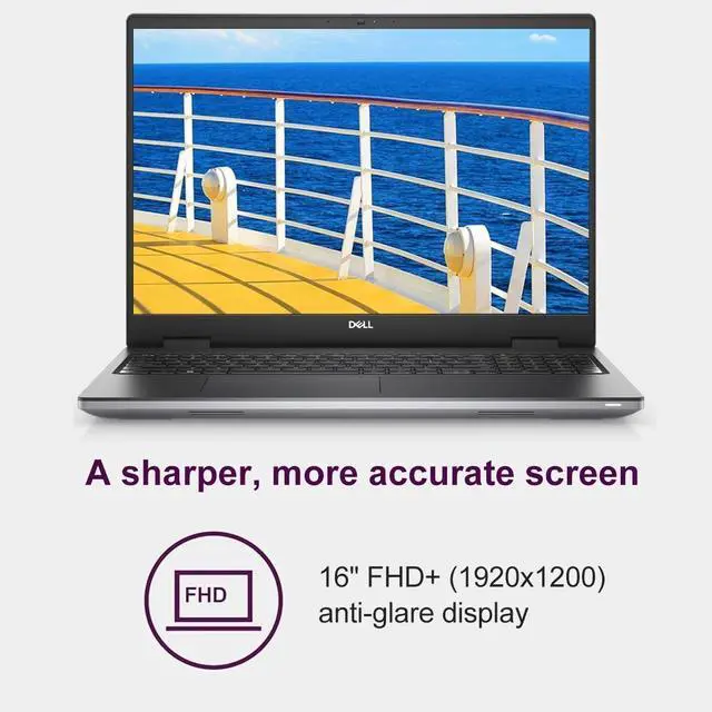 Alt view image 4 of 7 - Dell Precision 7000 7680 Mobile Workstation Laptop (NVIDIA RTX 2000 Ada 8GB, 16" FHD+, Intel 24-Core i9-13950HX (> Ultra 7-165H), 64GB LPCAMM2 DDR5, 2TB SSD) Pro Max for Designer, Engineer, Win 11 Pro