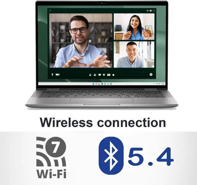 Alt view image 4 of 7 - Dell Latitude 7450 7000 2-in-1 Business AI PC Laptop (14" FHD+ Touchscreen, Intel 12-Core Ultra 7 165U (> i7-1365U), 16GB DDR5, 512GB SSD), Backlit, Fingerprint, Thunderbolt 4, IR Webcam, Win 11 Pro