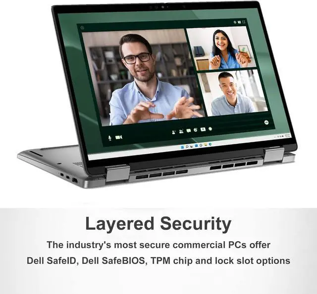 Alt view image 5 of 7 - Dell Latitude 7450 7000 2-in-1 Business AI PC Laptop (14" FHD+ Touchscreen, Intel 12-Core Ultra 7 165U (> i7-1365U), 16GB DDR5, 512GB SSD), Backlit, Fingerprint, Thunderbolt 4, IR Webcam, Win 11 Pro
