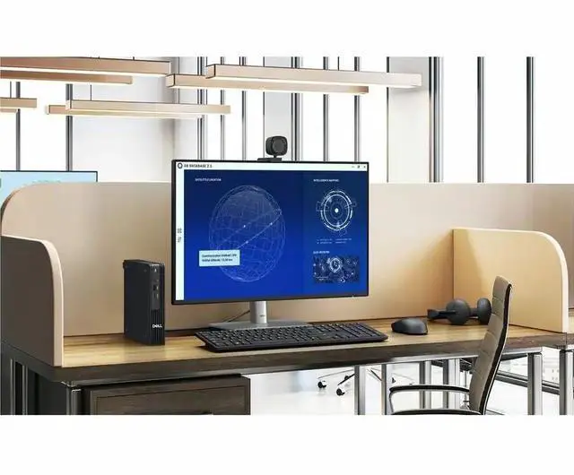 Alt view image 5 of 6 - Dell Pro Micro QCM1250 mini PC Desktop, Intel 20-Core i7 14700T, 16GB DDR5 RAM, 512GB SSD, Mini business PC, WIFI, Bluetooth, DisplayPort, HDMI, Windows 11 Pro, Black