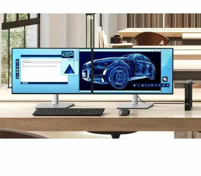 Alt view image 6 of 6 - Dell Pro Micro QCM1250 mini PC Desktop, Intel 20-Core i7 14700T, 16GB DDR5 RAM, 512GB SSD, Mini business PC, WIFI, Bluetooth, DisplayPort, HDMI, Windows 11 Pro, Black