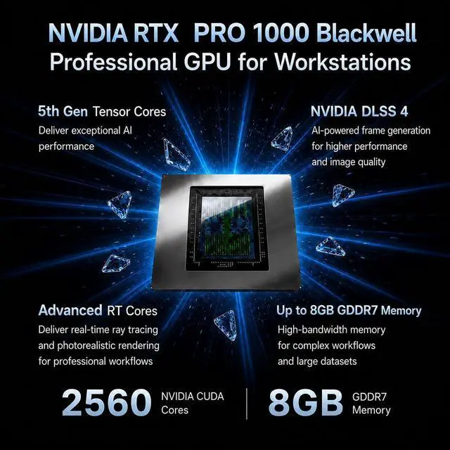 Alt view image 2 of 7 - HP ZBook X G1i Mobile Workstation AI Laptop (16" FHD+, Intel 16-Core Ultra 7 265H, NVIDIA RTX PRO 1000 Blackwell 8GB, 64GB DDR5 RAM, 2TB SSD), FP, 3-Yr WRT, Wi-Fi 7, Win 11 Pro (Next Gen Zbook Power)