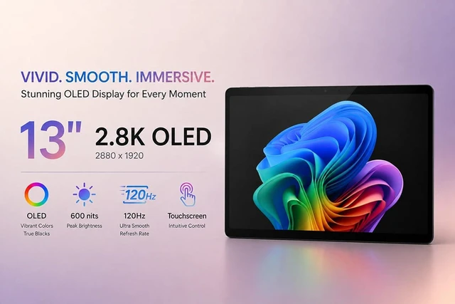 Alt view image 3 of 7 - Microsoft Surface Pro 2-in-1 Tablet Laptop AI Copilot+ PC for Business (13" 2.8K OLED 120Hz Touchscreen, Snapdragon X Elite (> Intel i7-1355U), 16GB DDR5, 512GB SSD), 14-Hr Battery Life, Win 11 Home