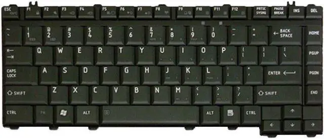 Alt view image 2 of 5 - replacement keyboard for TOSHIBA A300 M300 L30  US BLACK NSK-TAE01 9J.9082.E01 6037B0027802