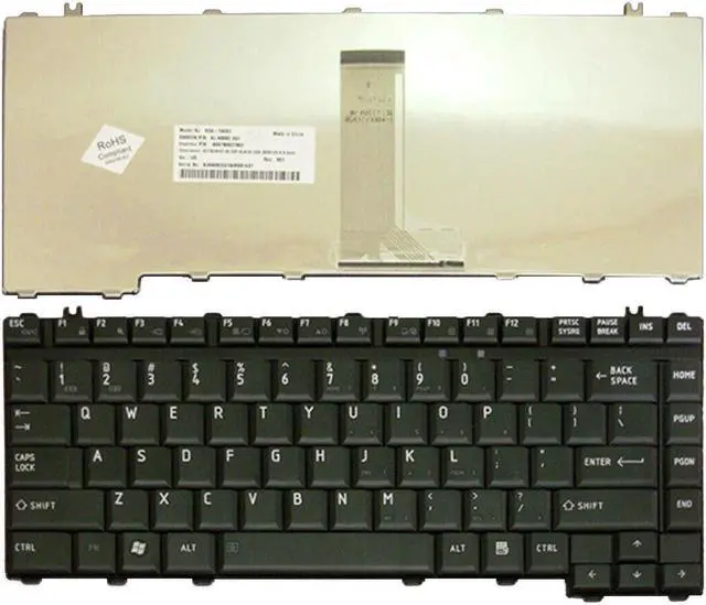 Main image of replacement keyboard for TOSHIBA A300 M300 L30  US BLACK NSK-TAE01 9J.9082.E01 6037B0027802