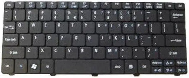 Main image of replacement keyboard for  Acer Aspire One 532H  NSK-AS01D 9Z.N3K82.01D PK130AE1000