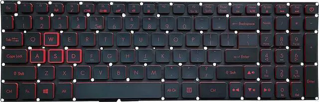 Alt view image 2 of 5 - replacement keyboard for  Acer Nitro 5 AN515-51-504A AN515-41-F6VS AN515-42-R5ED US  Backlit