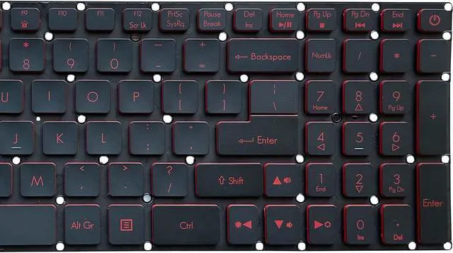 Alt view image 3 of 5 - replacement keyboard for  Acer Nitro 5 AN515-51-504A AN515-41-F6VS AN515-42-R5ED US  Backlit