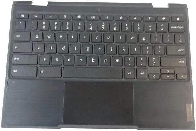 Main image of replacement keyboard for Lenovo 500E Chromebook 2nd Gen (81MC) Palmrest  including  Touchpad 5CB0T79601