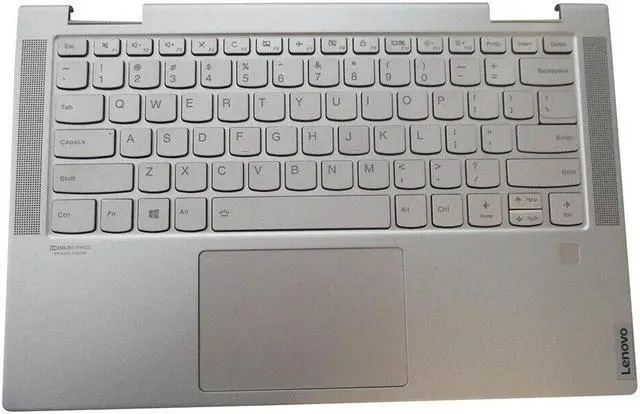 Main image of replacement keyboard for Lenovo Yoga C740-14IML 81TC with Palmrest  Backlit  including  Touchpad 5CB0U43990