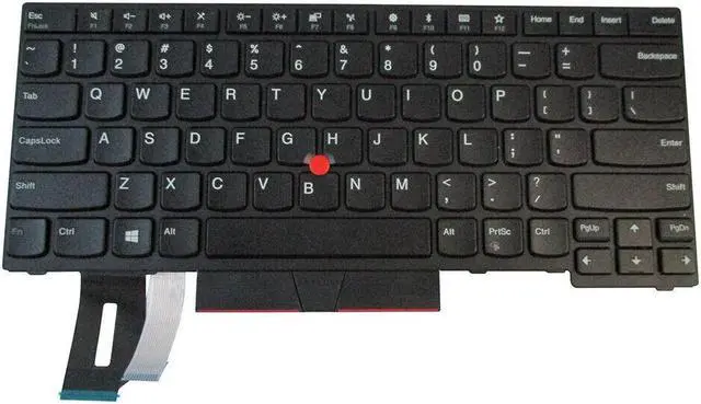 Main image of replacement keyboard for Lenovo ThinkPad E480 E485 E490 E495 Non-Backlit  01YP400 01YP480