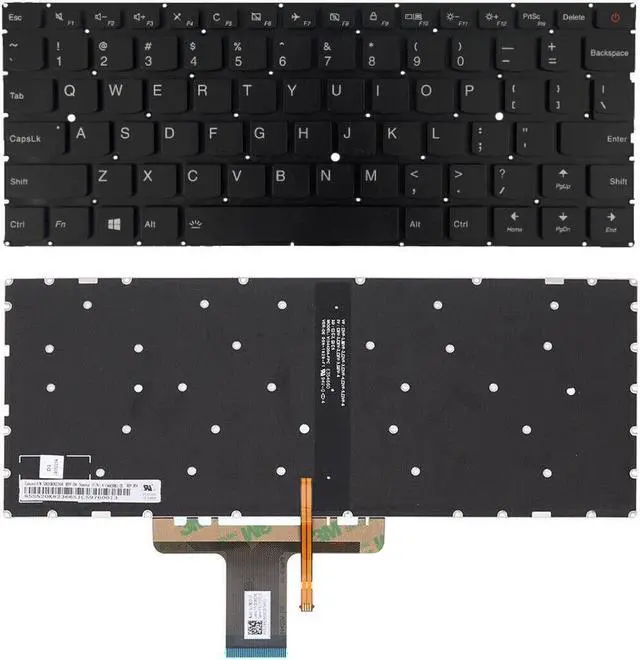 Main image of replacement keyboard for Lenovo Ideapad 710S-13IKB 710S-13ISK 510S-13ISK 310S-13ISK  US Black with