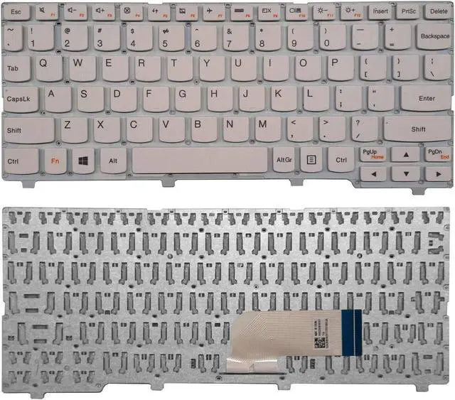 Main image of replacement keyboard for Lenovo IDEapad 100S-11IBY  US  WHITE QWERTY