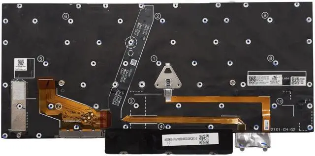 Alt view image 3 of 5 - replacement keyboard for Lenovo ThinkPad X1 Yoga 6th Gen X1 Yoga 6th Gen 2021  US Backlit QWERTY