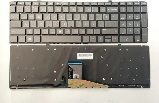 Alt view image 2 of 4 - US Keyboard for HP Spectre x360 15-CH 15-CH008CA 15-CH010CA 15-CH011DX Backlit