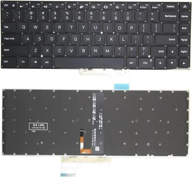 Main image of US English Keyboard For XIAOMI MI PRO XMA2009-AD With Backlit Black