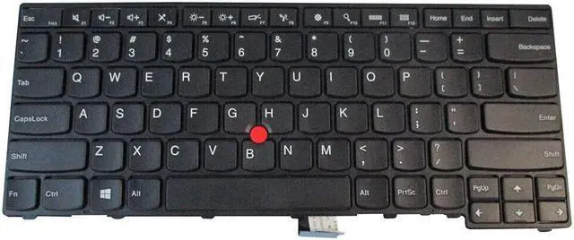 Main image of replacement keyboard for Lenovo ThinkPad E470 E475 Non-Backlit  with Pointer 01AX080 SN20K93235