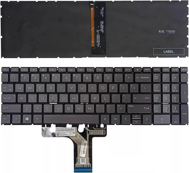 Alt view image 3 of 5 - replacement keyboard for HP 15-EG 15-EH TPN-Q246 TPN-Q245 15-eg0021nr M08910-001  US Backlit