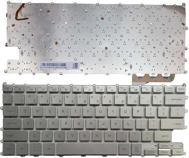 Main image of US Backlit Keyboard For Samsung  NT900X3T NP900X3T 900X3T English Silver