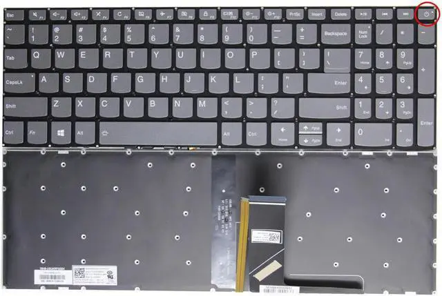 Alt view image 2 of 5 - US Keyboard for Lenovo IDEapad 330 Touch-15IKB 81DH 81DJ 330 Touch-15ARR