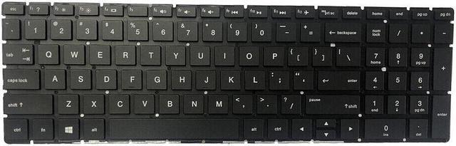 Alt view image 2 of 5 - replacement keyboard for HP 17-by0021dx 17-by1033dx 17-by1053dx   with Backlit Black