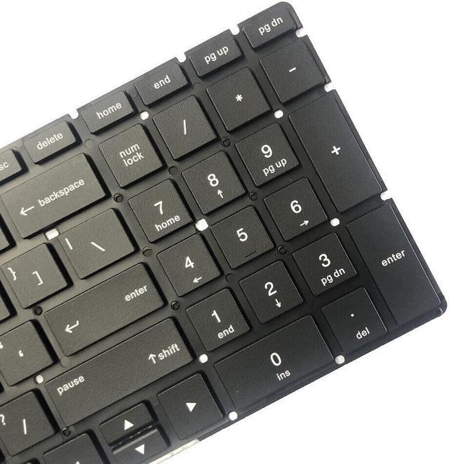 Alt view image 3 of 5 - replacement keyboard for HP 17-by0021dx 17-by1033dx 17-by1053dx   with Backlit Black