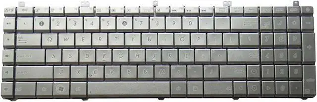 Alt view image 2 of 5 - Laptop Keyboard for ASUS N55S N55 N55SL N55SF N75SF N75S N75SL N75 Silver US